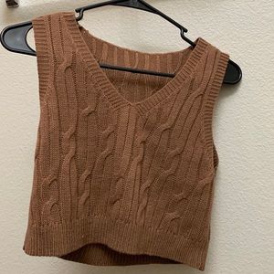 SHEIN Cable Knit Sweater Vest
